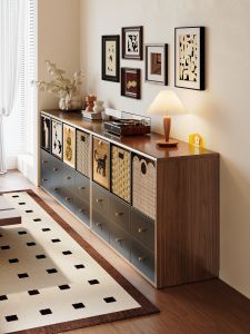 MEISD | Space-saving Wooden and Metal Bookcase Storage Cabinet