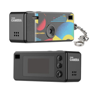 Keychain Mini Digital Camera Retro Pocket Digicam With Film Filter Portable Pendant Photo Video Recorder Travel Small Camera