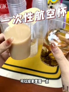 🇸🇬 Disposable Aviation Cup | Thick Plastic Acrylic Glass Party Coffee Tea Whiskey Wine Beer Sake Soju Shot Drinking Cups