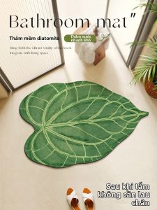 Water Absorbent Slip-Resistant Bathroom Doormat