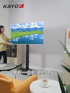 26-55 inch TV station car hand movement lifting rolling installation car plasma screen LED LCD display low height universal mobile horizontal and vertical Installation TV surface