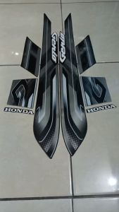 Stiker Striping Honda Genio 2022 Hitam Cokelat Radiant Brown