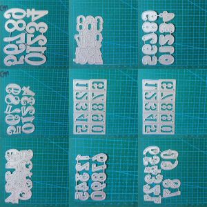 0-9 Arabic numerals Metal Cutting Dies DIY Scrapbooking Die Cuts Photo Album Decorative Embossing Paper Cards Stencils