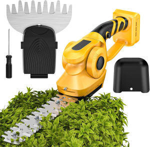 2 in 1 Electric Handheld Hedge Trimmer Cordless Hedge Trimmer for Yard Lawn Backyard Grass Shrub Trimmer for Dewalt 20V Battery