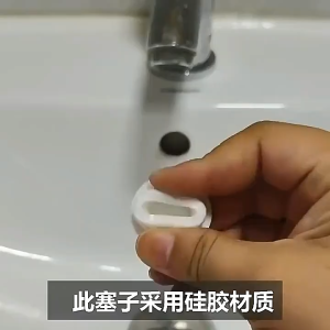 Sink Seal Rubber Stopper Plastic Sink Hole Overflow Cover Bathroom Basin Trim Bath Drain Cap Kitchen Accessories