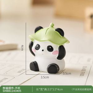 Healing Panda Office Desk Decoration Three Not Ornament Creative Resin Craft Stable Emotion Small Gift for Colleagues