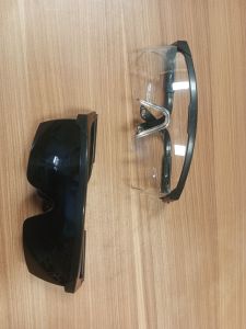 Kacamata Safety / Kaca mata  Transparan utk Kerja  Pelindung Mata dan  Hitam untuk las