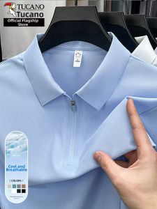 TUCANO | Áo Polo Mỏng Không Sắt Bằng Lụa Băng Dệt liền