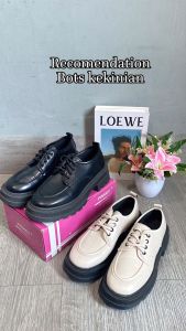 PINKEY P056 Sepatu Docmart / Sepatu Loafers Wanita / Sepatu Wanita Mary Janes Import Premium Quality