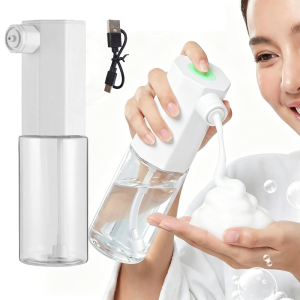 Automatic Electric Foaming Bottle / Rechargeable Foaming Artifact / Refillable Foam Machine for Shampoo Body Wash Facial Cleanser