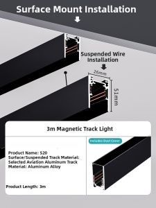 Full Spectrum Eye-Protection Magnetic Track Light