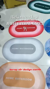 KESET KAKI DIATOMITE 3D / KESET KAKI KAMAR MANDI ANTI BAKTERI ANTI SLIP / KESET KAKI NYERAP