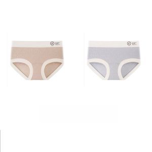 Miiow | Pure Cotton Triangle Panties Womens Embroidered High Waist Breathable Antibacterial Soft Underwear Comfortable Short Shorts