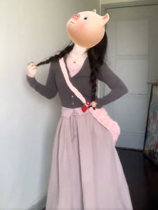 Korean Style Long Dress Set Womens Autumn Winter Fashion Age Reduction Ensemble High Waist Skirt Standard Fit round Neckline