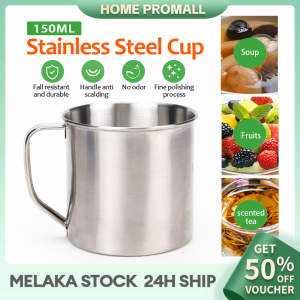 150ML Portable Stainless Steel Tea Cup Mug Camping Outdoor Travel Stainless Steel Coffee Tea Cup 茶杯 小口杯