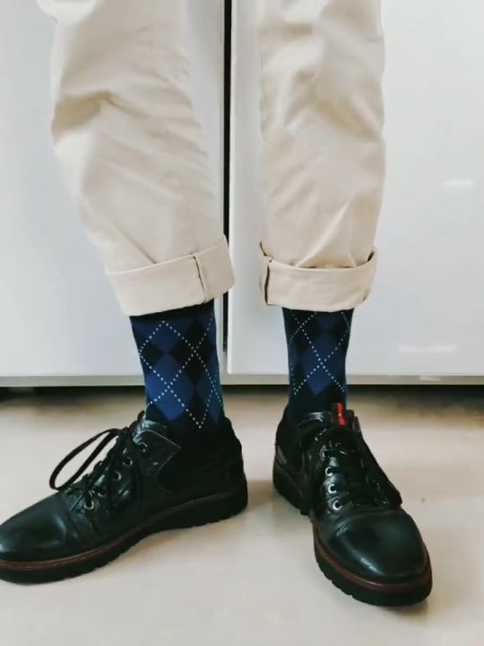 Tất nam quả trám, vớ cao cổ đi giày tây công sở, chất liệu 90% Cotton ...