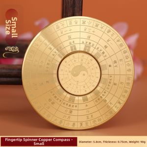 DINGFENGGE | Portable Rotating Compass Display Piece with Bagua Tai Chi Design for Stress Relief and Fidget Play