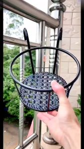 Enlarged And Thickened Window Sills Hanging Balconies Balustrades Green Rose Racks Hanging Flower Pots Guardrails Flower Racks Indoor Household Use