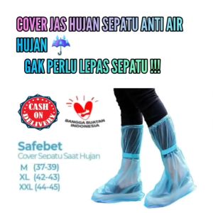 Cover / tutup / pelindung Jas hujan sepatu Shoes Jas Pelapis anti Air Anti Becek / Anti Banjir