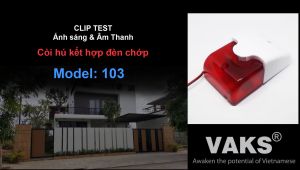 Còi Hú Đèn Chớp Báo Động 103 có điện áp 24V DC