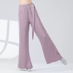 Quần Dài Ống Rộng Xếp Ly Phong Cách Cổ Điển Cho Nữ Quần Tập Khiêu Vũ Hiện Đại Mùa Xuân Mới Rộng Rãi Quần Khiêu Vũ Thể Thao