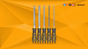 INGCO 5PCS STEEL FILE SET | FLAT HALF ROUND ROUND TRIANGLE & SQUARE | HKTFS0508