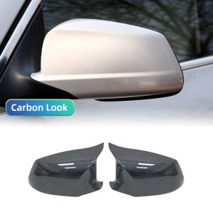 F10 Real Carbon Fiber Mirror Cover For BMW 5 6 7 Series F10 F11 F18 GT 5GT F07 F06 F12 LCL Side Door Replacement Mirror Cover