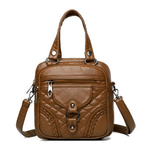 Túi Xách Da Mềm Thời Trang Cho Mẹ Túi Đeo Vai Đôi Túi Đeo Chéo Túi Xách Nữ Túi Xách Thường Ngày Cho Phụ Nữ Trung Niên Và Cao Tuổi