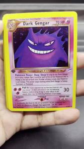 Keeppley | PTCG Collection Cards 1st Edition Dark Gengar Espeon DIY EN Self Made Single Card Classic Game Anime Card Gift Toy