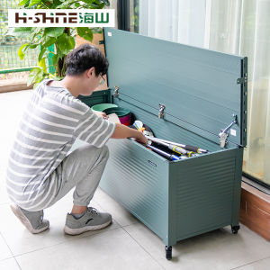 Outdoor Storage Cabinet Courtyard Balcony Waterproof Anti-Rust Aluminum Alloy Outdoor Large Storage Cabinet Terrace Kindergarten Lockers