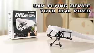 RC Paper Plane Remote Control Airplane DIY Electric Foldable Lightweight Flying Model STEM Educational Kit Toy For Adult Gift
