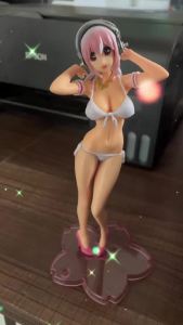 Bandai | Tượng Anime Super Sonico Thiết Kế Lối Đi Hoa Anh Đào Phong Cách Bikini Chất Liệu PVC Mô Hình Nhân Vật Hoạt Hình Món Quà Hoàn Hảo & Vật Trang Trí Phòng Dành Cho Người Hâm Mộ