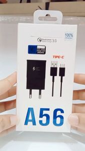 Charger HP For SMSNG A56 Quick Charge3.0 Batok Adapter + Kabel USB Support Fast Charging
