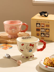 Cốc Cà Phê Hellokitty Bằng Gốm Dễ Thương Cốc Đựng Nước Cốc Đựng Cà Phê Cho Nữ Cốc Đựng Nước Có Giá Trị Thẩm Mỹ Cao