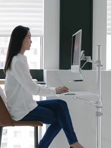 Overbed Adjustable Height Table Bed Table For Laptop Overbed Table For Laptop Desk Mobile Lifting Small Table Standing 电脑桌