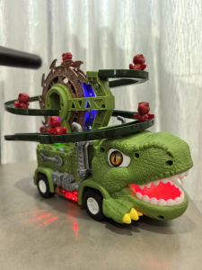 Educational Dinosaur Track Car Toy for Boys 3-6 Years