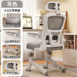 Home Use Computer Chair Ergonomic Backrest Adjustable Modern Style Comfortable Learning Chair for Students Not Tired after Long Time Sitting