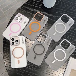 🔥พร้อมส่ง🔥เคสโทรศัพท์ชาร์จไร้สายแบบแม่เหล็ก For iPhone 11 12 13 14 15 17 16 Pro Max เคสไอโฟน13 13promax 17pro 17 Air 16pro max 14pro 11promax Magsafing Case เคสแข็งแบบด้านใส