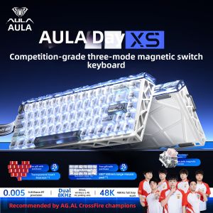 AULA-MOJING | Magnetic Switch Wireless Tri-Mode Gaming Keyboard and Mouse Set