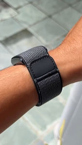 No logo Amazfit Helio Strap – Logo Free Minimalist Nylon Velcro Band