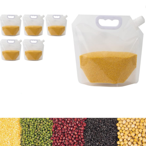 ถุงข้าวสาร - ภาชนะเก็บข้าวสารแบบมีฝาปิด ป้องกันความชื้น เหมาะสำหรับใช้ในบ้าน ที่เก็บของในครัว ซู