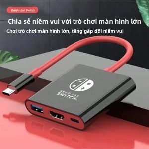 Bộ Chuyển Đổi Dock USB C HDMI 4K Hub Chia Cổng HDMI USB 3.0 Di Động Cho Nintendo Laptop PC iPad MacBook Air Pro