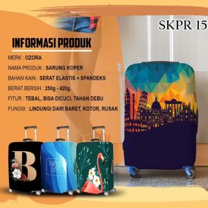 Sarung Koper 24 Inch 20 28 18 Elastis Luggage Cover Pelindung Kode SKPR 01