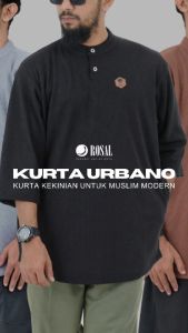 Kurta Urbano ROSAL Casual Kaos Kurta Santai Kasual Pria Muslim Sholat ROSAL