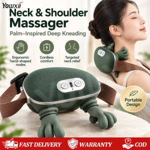 YOWXII Shoulder and Neck Massager Cervical Spine Massager Trapezius Neck Massager Hot Compress Electric Cervical