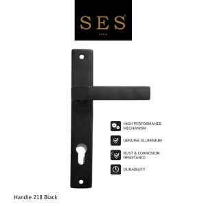 Gagang Pintu - Handle Pintu SES Aluminium 218 Black