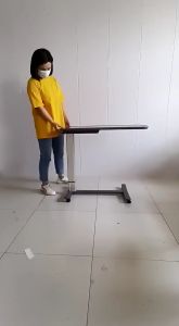 Multifunctional Movable Bedside Desk Medical Care Lifting Dining Table Lazy Person Bedside Computer Desk Laptop Table