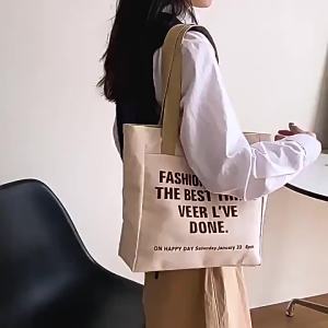 Large Capacity Student Canvas Bag