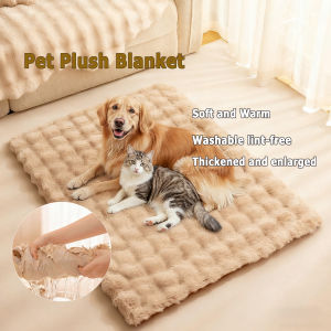 Pet Plush Blanket Mat Cat Dog Sleeping Bed Warm Sleeping Soft Blankets Supplies
