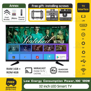 VOVOVA smart TV 32 inch android tv on sale Full HD flat screen led tv Dolby Audio Flicker free Low bluelight Netflix Youtube with free TV Bracket television